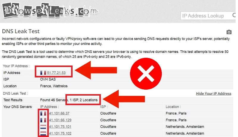 مشکل باز نشدن سایت های خارجی به خاطر DNS Leak