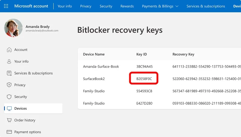 حل مشکل BitLocker در ویندوز 11 با جستجوی ریکاوری کد در مایکروسافت