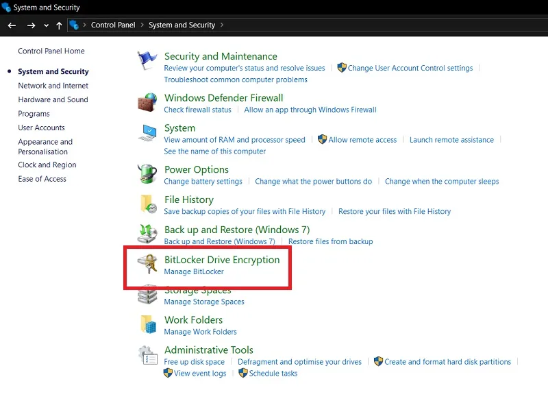 غیر فعال کردن bitlocker ویندوز 11