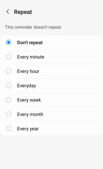 روش استفاده از reminder سامسونگ