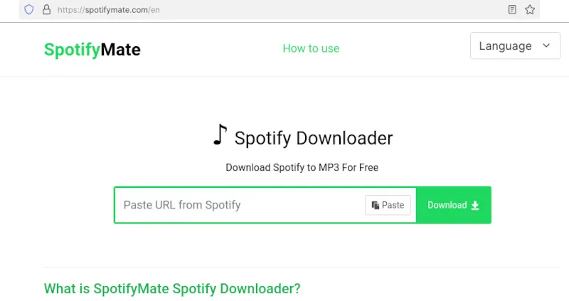 دانلود آهنگ اسپاتیفای از سایت اسپاتیفای میت (spotify mate) 