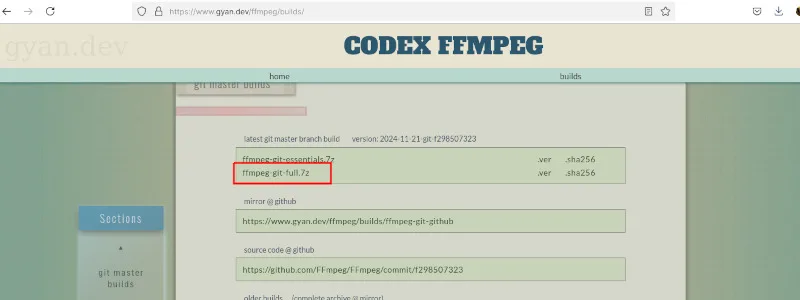 دانلود کدک FFMPEG برای نصب برنامه دانلود آلبوم اسپاتیفای 