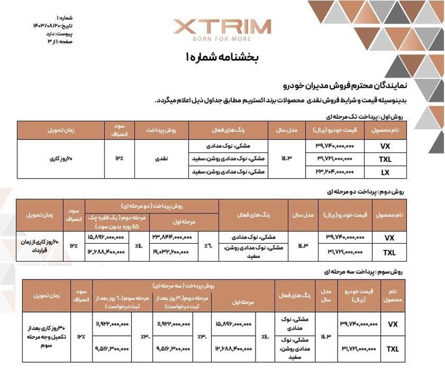 آغاز فروش خودروهای لوکس مدیران خودرو از امروز 21 آبان