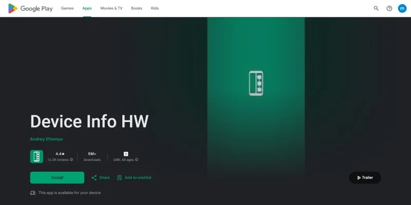 Device Info HW