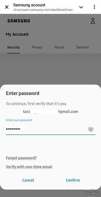 بازیابی اکانت سامسونگ