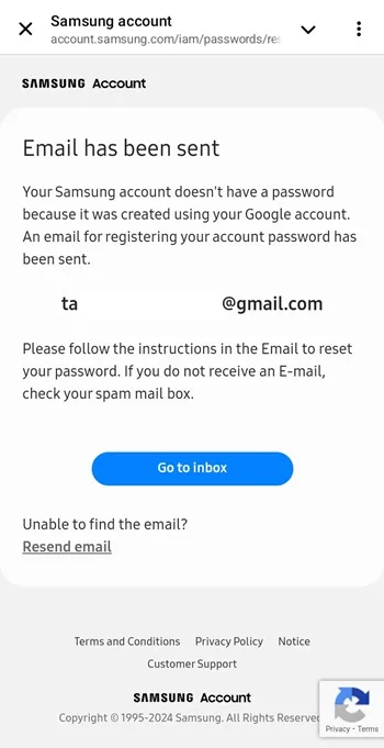 بازیابی اکانت سامسونگ