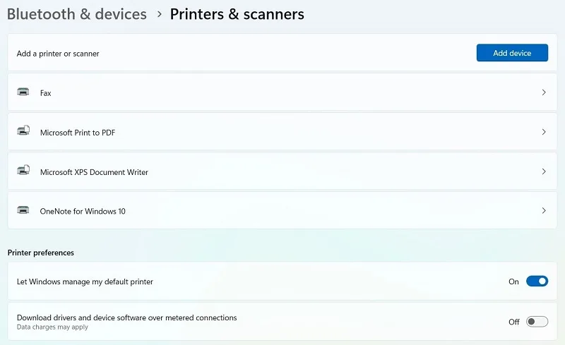 تنظیمات Open print queue برای لغو پرینت گرفتن 