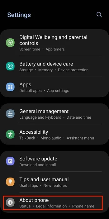 فعالسازی گزینه developer option