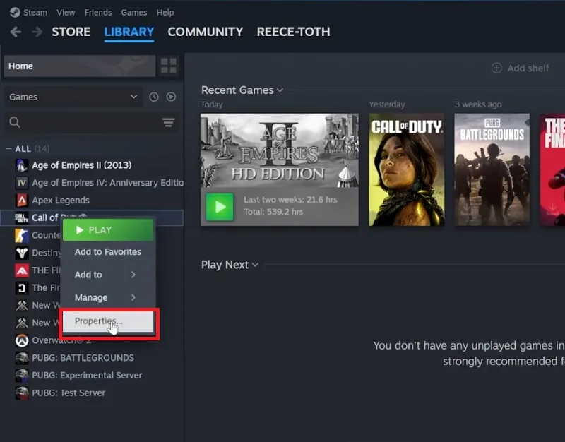 وریفای Game File Integrity برای رفع ارور diver در وارزون 3
