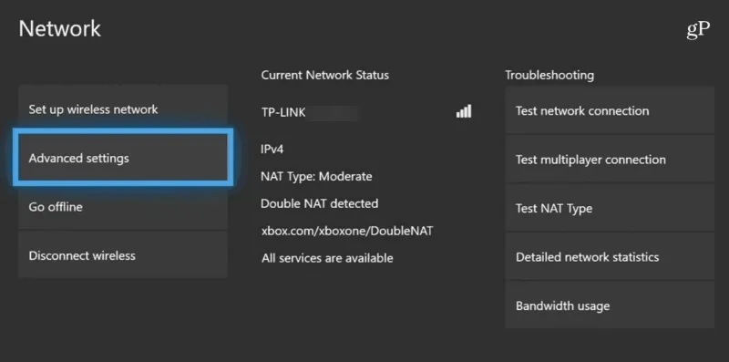 تنظیمات dns در xbox