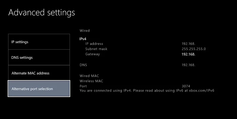 تغییر Port در Xbox برای حل مشکل ارور Diver در بازی وارزون
