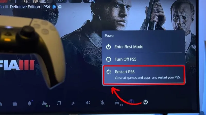 حل ارور Cannot Use the Content PS5 با ریاستارت دستگاه