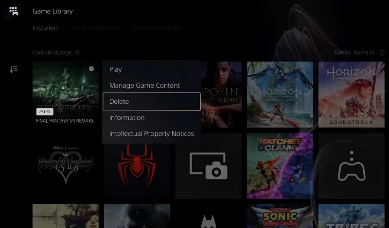 رفع ارور cannot use the content ps5 با نصب مجدد بازی
