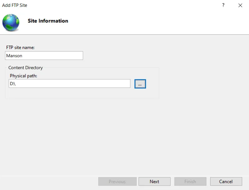 راه اندازی FTP Server در ویندوز 11