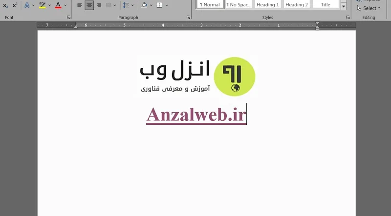 نمایش عادی لینک در ورد
