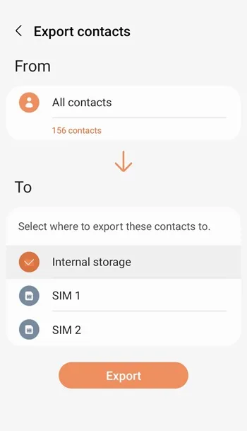 ارسال مخاطب از ایفون به اندروید