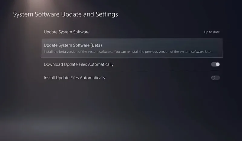 ارتقا و تعویض هارد PS5 با Update System Software (Beta)