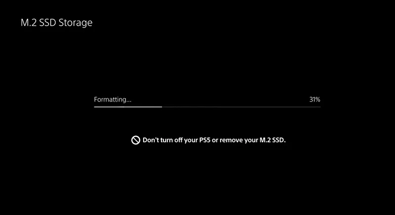 فرآیند فرمت هارد SSD در PS5