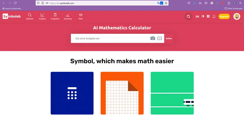 حل مسائل ریاضی با هوش مصنوعی Symbolab