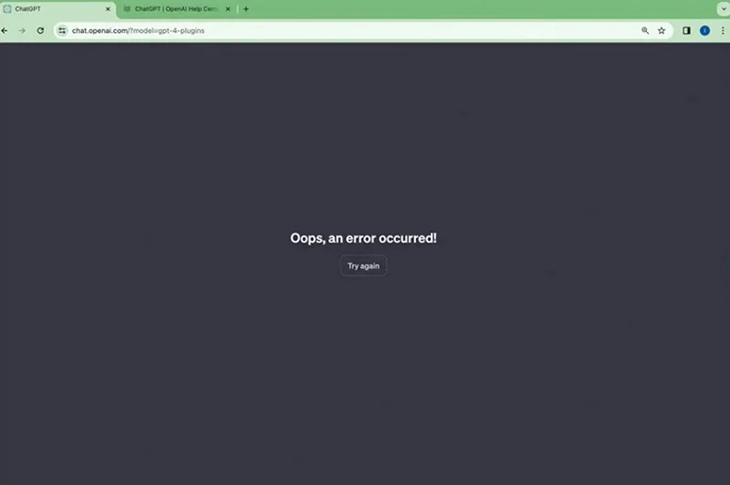 رفع ارور Oops, an Error Occurred در ChatGPT