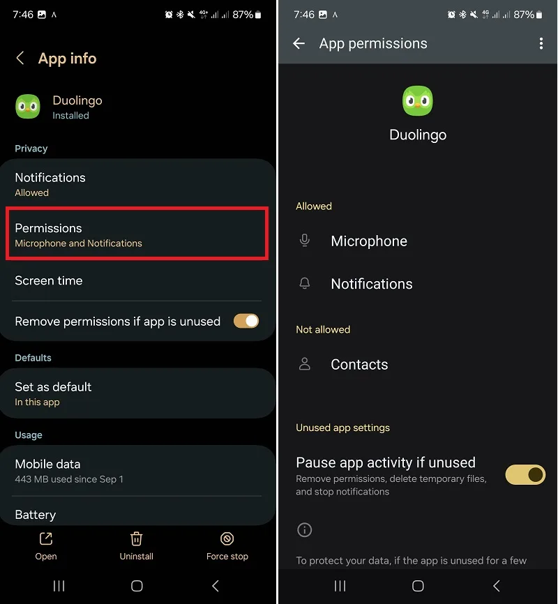 حل مشکل Permission در اندروید با تغییر مجوزها در تنظیمات برنامه