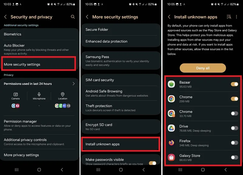 فعال کردن مجوز نصب برنامه از منابع ناشناس در اندروید