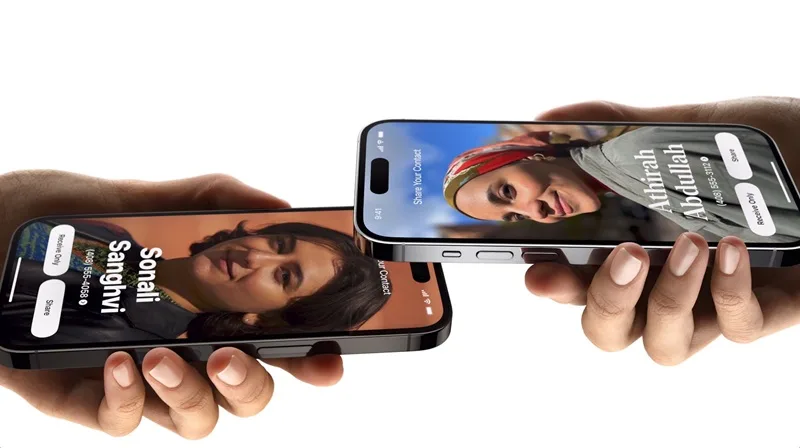 نحوه ارسال مخاطب در آیفون