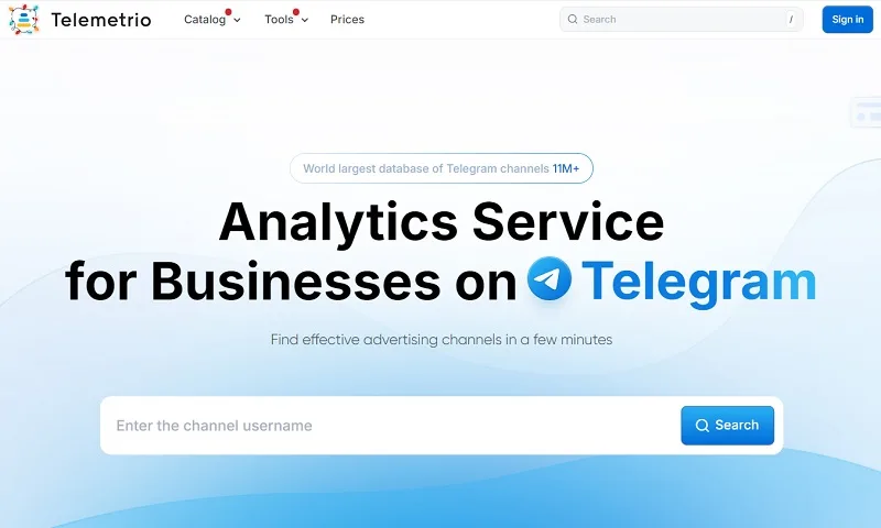 موتور جستجوی تلگرام Telemetr.io