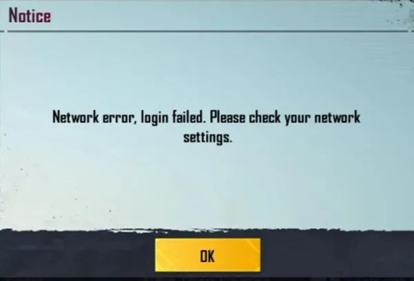 ارور پابجی network error