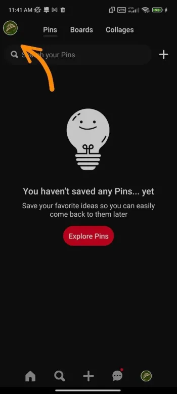 حذف اکانت پینترست با برنامه