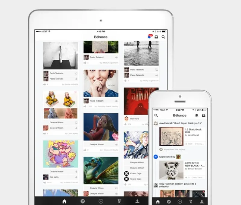 برنامه ایده عکاسی Behance