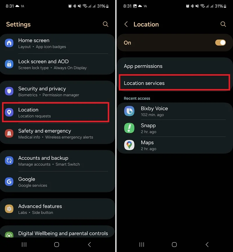 Location Services در گوشی های اندرویدی