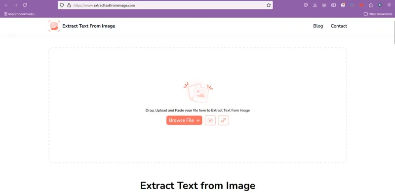 سایت Extract Text from Image برای کپی متن از روی عکس آنلاین