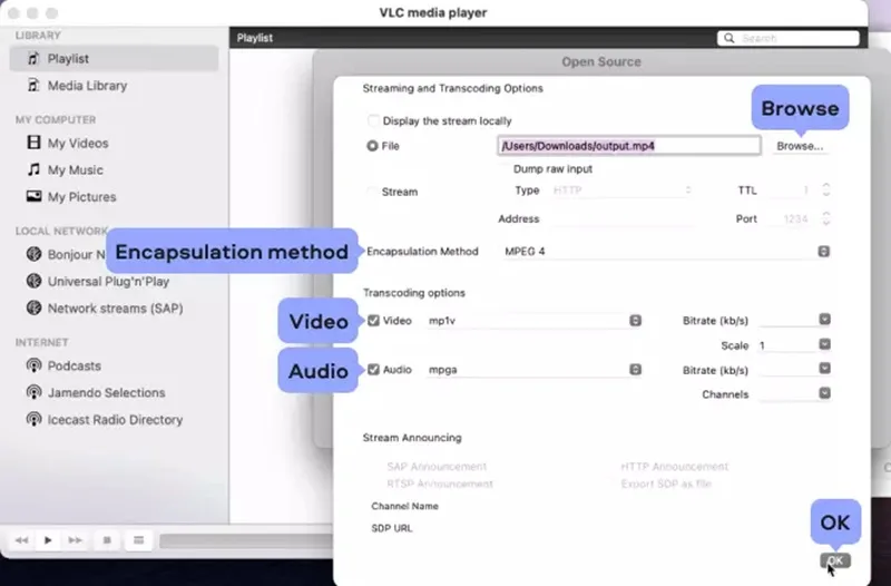 روش تنظیم زیرنویس در vlc در مک