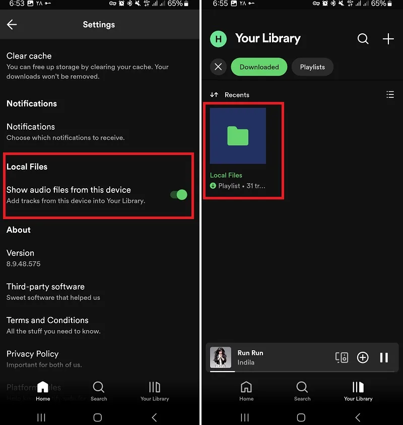 رفرش کردن لیست آهنگها یا Import آهنگ داخل برنامه برای کاربران Spotify