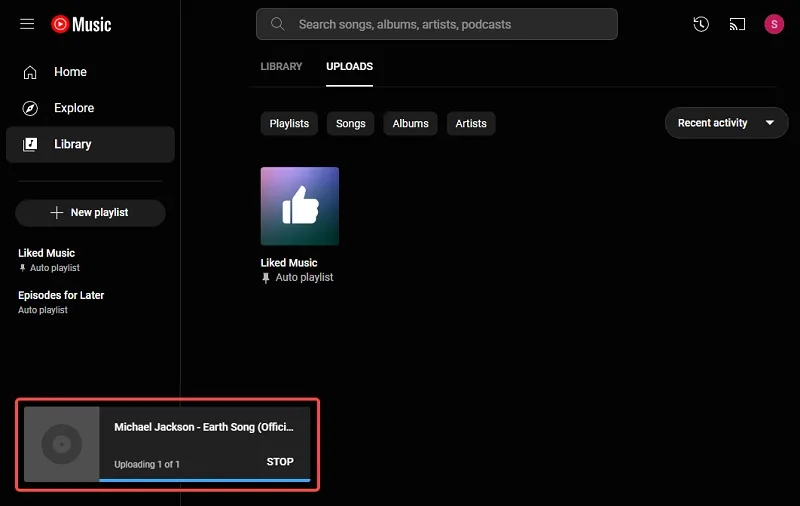 تعویض مسیر حافظه گوشی برای جستجوی آهنگها برای کاربران YouTube Music