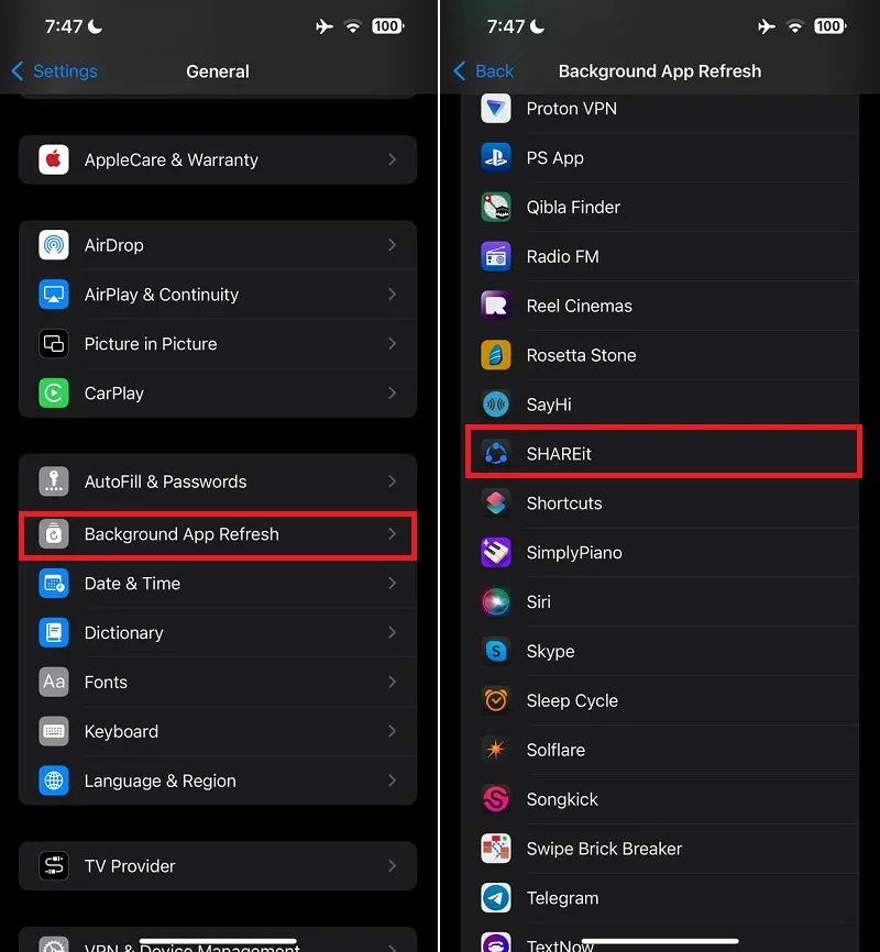 محدود کردن استفاده برنامهها از دیتا در پسزمینه (Background Data Usage)