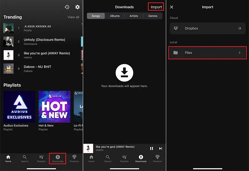 استفاده از برنامه Music Player و نحوه نحوه دانلود اهنگ در ایفون ۱۳ و بالاتر