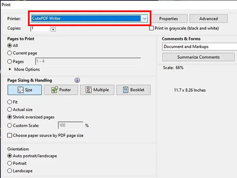 استفاده از برنامه CutePDF در ویندوز