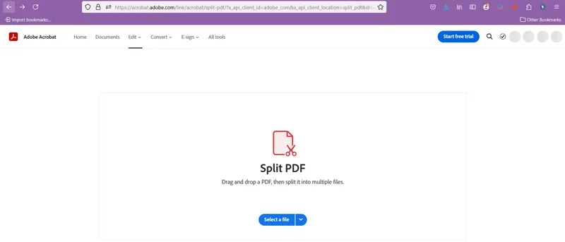 جداسازی صفحات PDF با Adobe acrobat