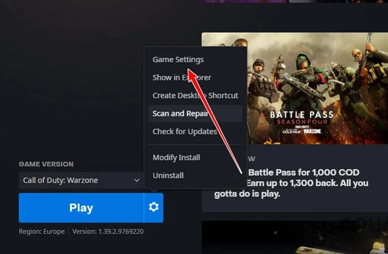 Game Settings در کالاف دیوتی