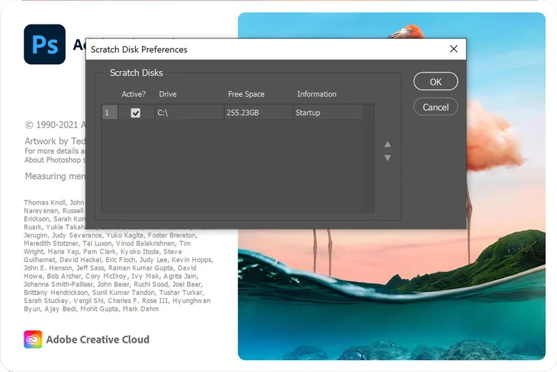 مشخص کردن درایور مناسب برای Scratch Disk