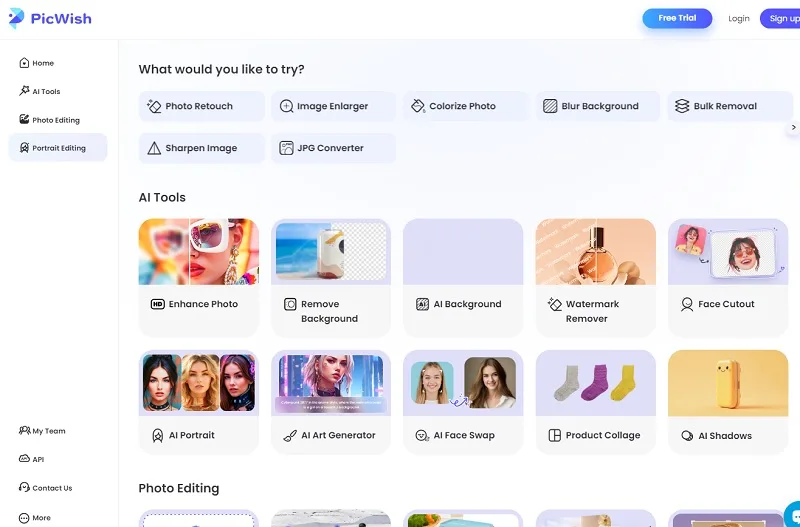 تغییر لباس با هوش مصنوعی PicWish