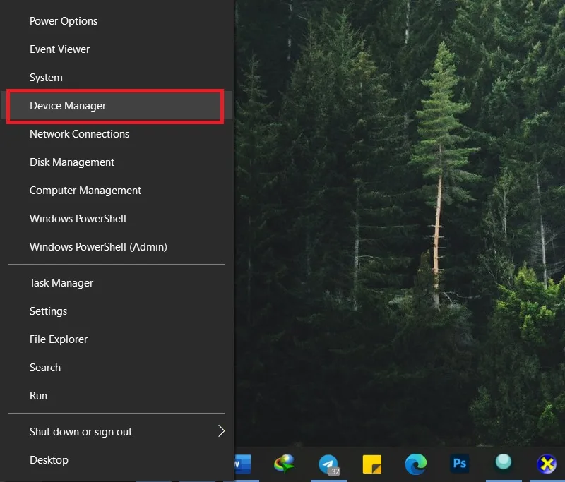 ورود به بخش Device Manager در ویندوز