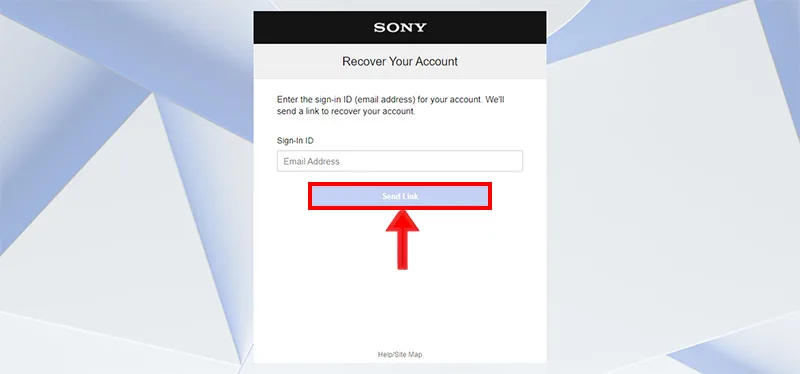 ایمیل حاوی لینک ریکاوری اکانت PSN