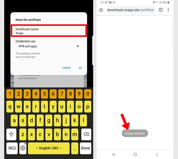 حل مشکل برنامه اسنپ با نصب فایل عیب یابی