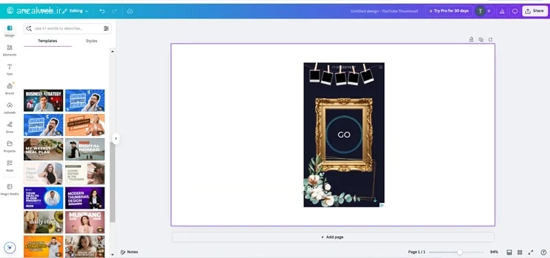 سایز کاور شورت ویدیو یوتیوب