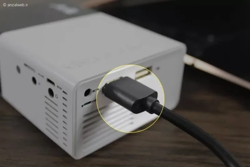 اتصال لپ تاپ به پروژکتور با کابل hdmi 