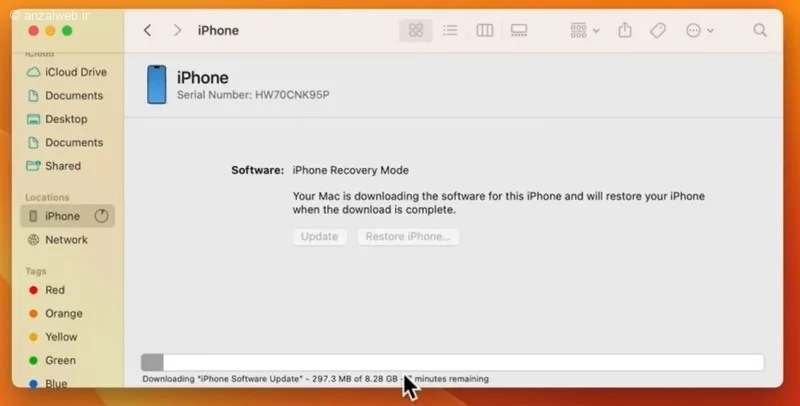 چگونه iOS آیفون را پایین بیاوریم به کمک نرم افزار Finder