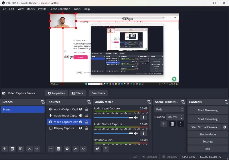 OBS Studio یکی از بهترین نرم افزار های ساخت فیلم آموزشی و استریم